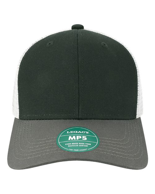 Mid-Pro Snapback Trucker Cap - Black/ Dark Grey/ Silver Front