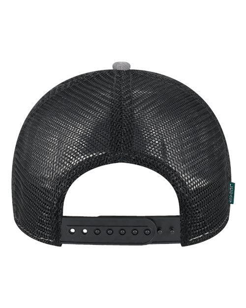 Mid-Pro Snapback Trucker Cap - Melange Grey/ Black Back
