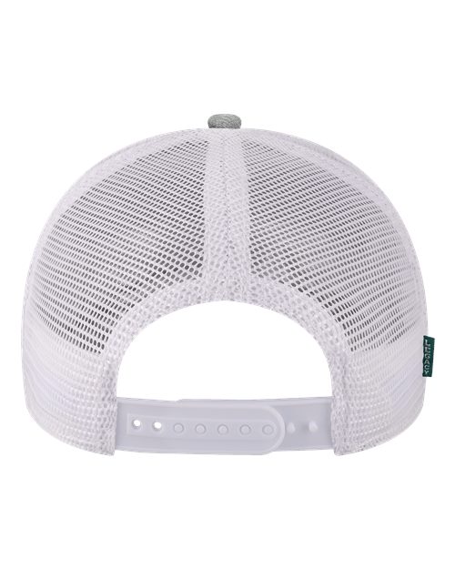 Mid-Pro Snapback Trucker Cap - Melange Grey/ White Back