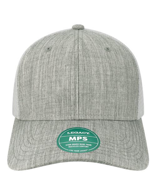 Mid-Pro Snapback Trucker Cap - Melange Grey/ White Front