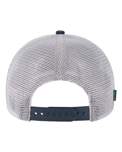 Mid-Pro Snapback Trucker Cap - Navy/ Dark Grey/ Silver Back