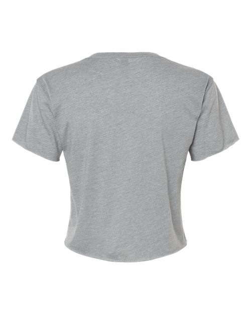 Women's Festival Crop Top - Heather Grey Back