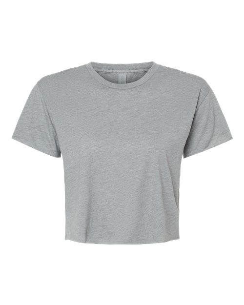 Women's Festival Crop Top - Heather Grey Front