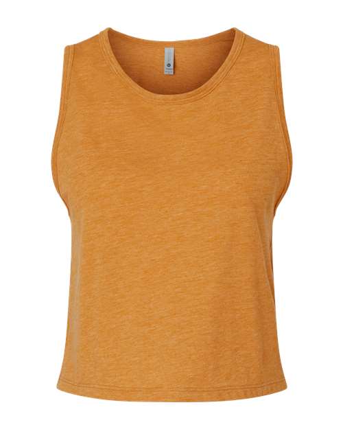 Women's Festival Crop Tank - Antique Gold Front