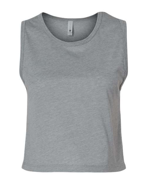 Women's Festival Crop Tank - Heather Grey Front