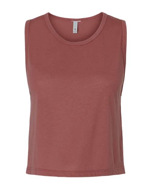 Women's Festival Crop Tank - Smoked Paprika Front