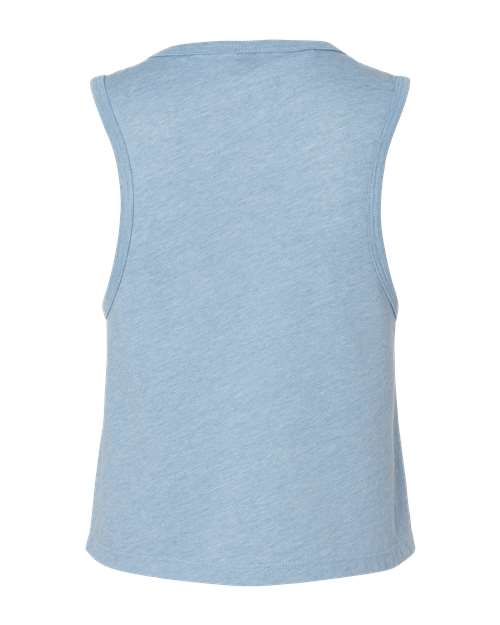 Women's Festival Crop Tank - Stonewash Denim Back