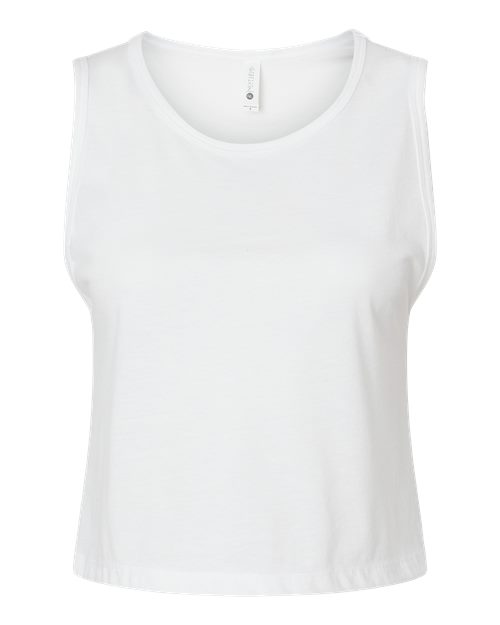 Women's Festival Crop Tank - White Front