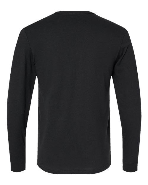 Unisex CVC Long Sleeve T-Shirt - Black Back