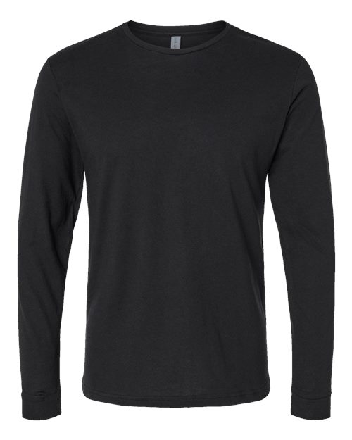 Unisex CVC Long Sleeve T-Shirt - Black Front