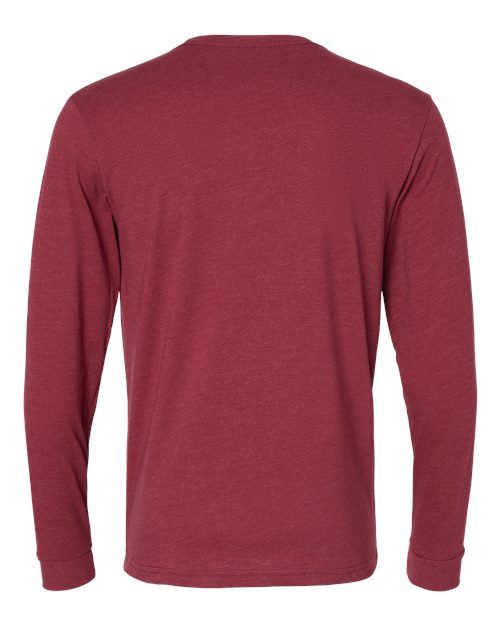 Unisex CVC Long Sleeve T-Shirt - Cardinal Back