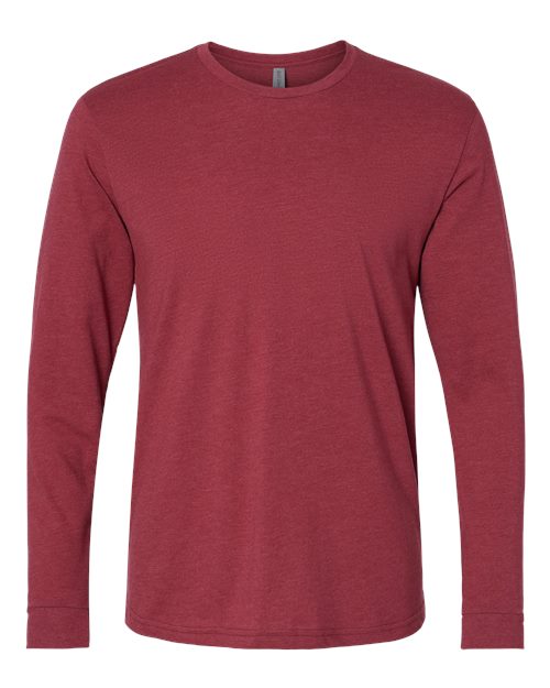 Unisex CVC Long Sleeve T-Shirt - Cardinal Front