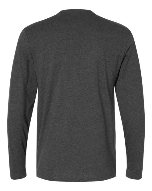 Unisex CVC Long Sleeve T-Shirt - Charcoal Back