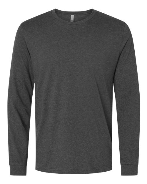 Unisex CVC Long Sleeve T-Shirt - Charcoal Front
