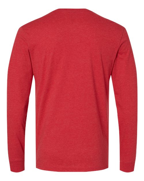 Unisex CVC Long Sleeve T-Shirt - Red Back