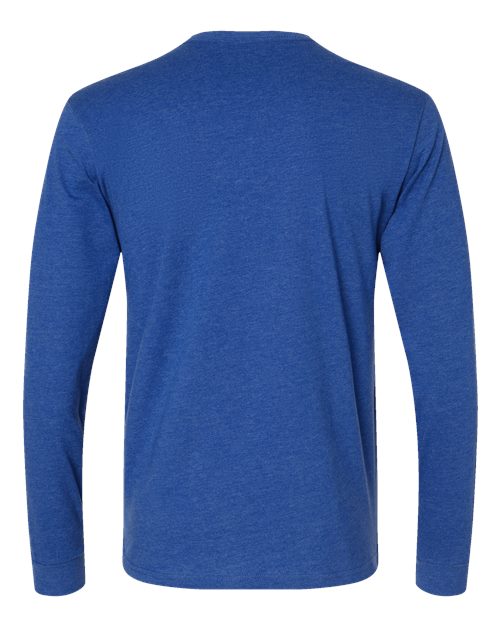 Unisex CVC Long Sleeve T-Shirt - Royal Back