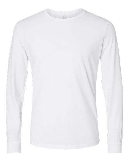 Unisex CVC Long Sleeve T-Shirt - White Front