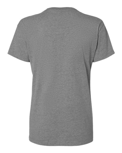Women's CVC Relaxed T-Shirt - Dark Heather Grey Back