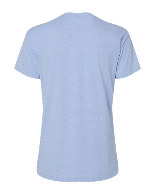Women's CVC Relaxed T-Shirt - Heather Columbia Blue Back