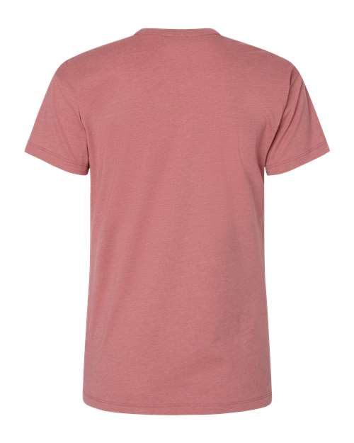 Women's CVC Relaxed T-Shirt - Heather Mauve Back