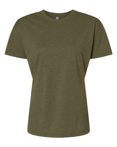 Women's CVC Relaxed T-Shirt - Military Green Front