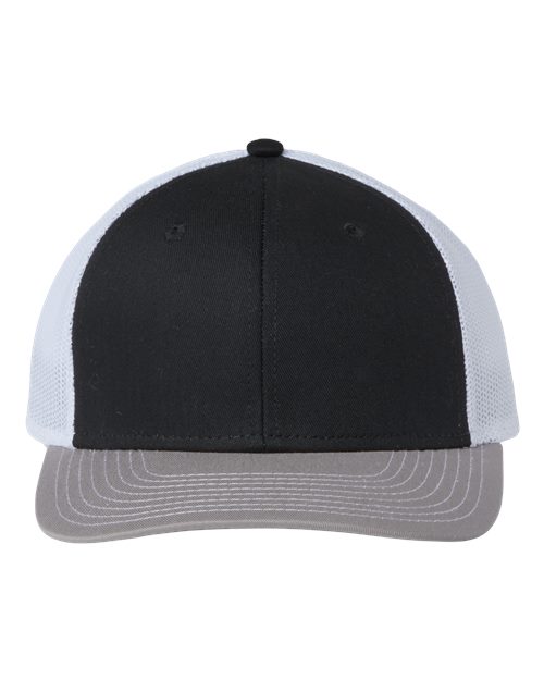 Everyday Trucker Cap - Black/ Grey/ White Front
