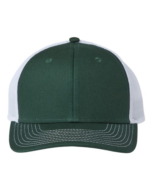 Everyday Trucker Cap - Dark Green/ White Front