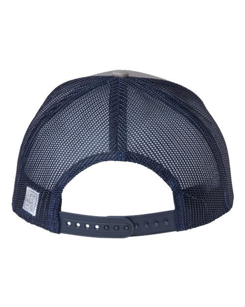 Everyday Trucker Cap - Grey/ Navy Back