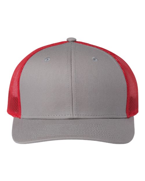 Everyday Trucker Cap - Grey/ Red Front