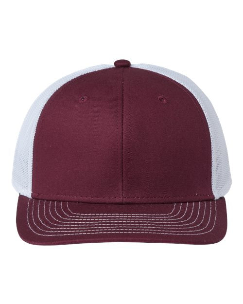 Everyday Trucker Cap - Maroon/ White Front