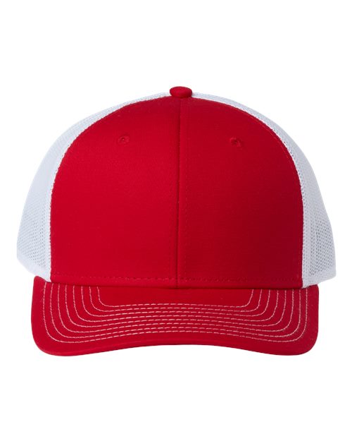 Everyday Trucker Cap - Red/ White Front