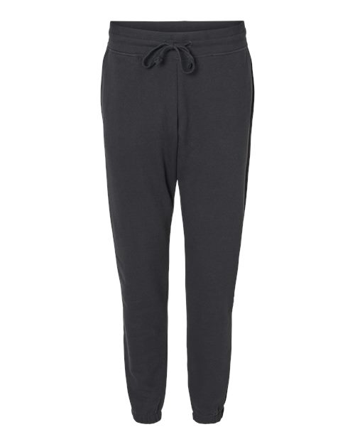 Unisex Fleece Sweatpants - Black Front