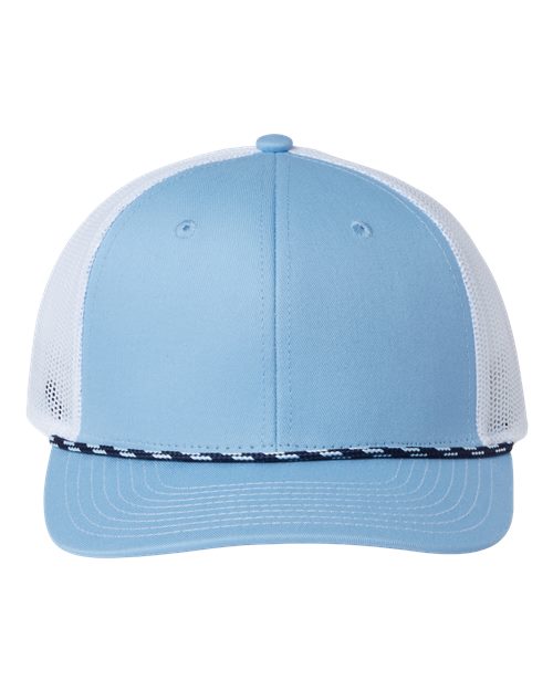 Everyday Rope Trucker Cap - Columbia Blue/ White Front