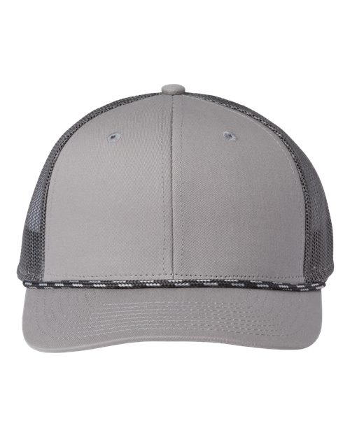 Everyday Rope Trucker Cap - Light Grey/ Charcoal Front