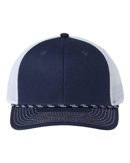 Everyday Rope Trucker Cap - Navy/ White Front