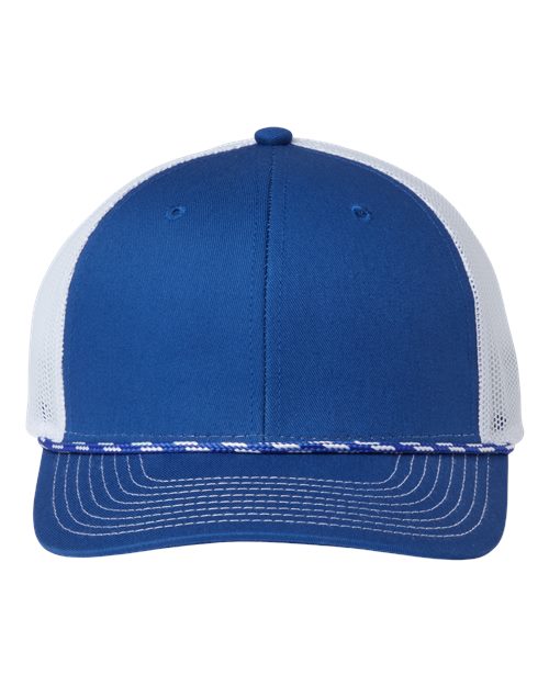 Everyday Rope Trucker Cap - Royal/ White Front