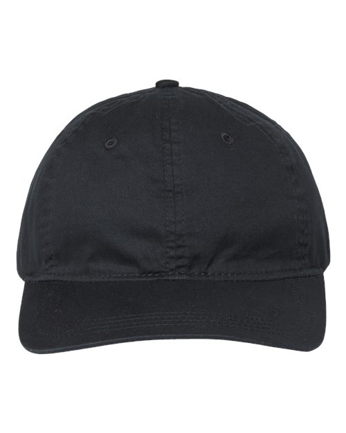 Ultralight Cotton Twill Cap - Black Front