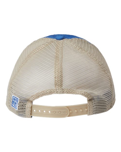 Soft Trucker Cap - LA Blue/ Khaki Back