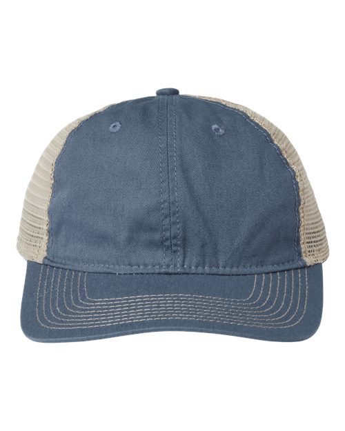 Soft Trucker Cap - Marine/ Khaki Front