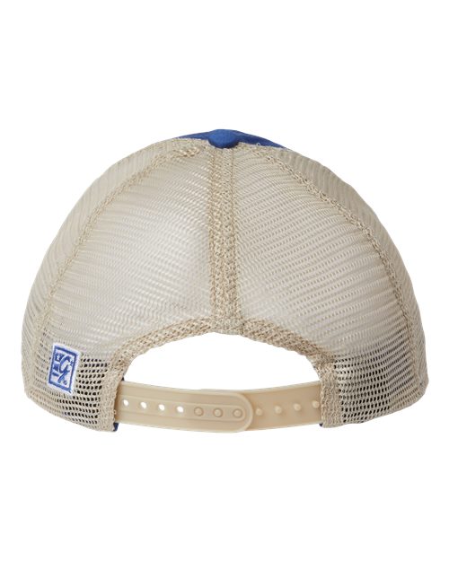 Soft Trucker Cap - Royal/ Khaki Back