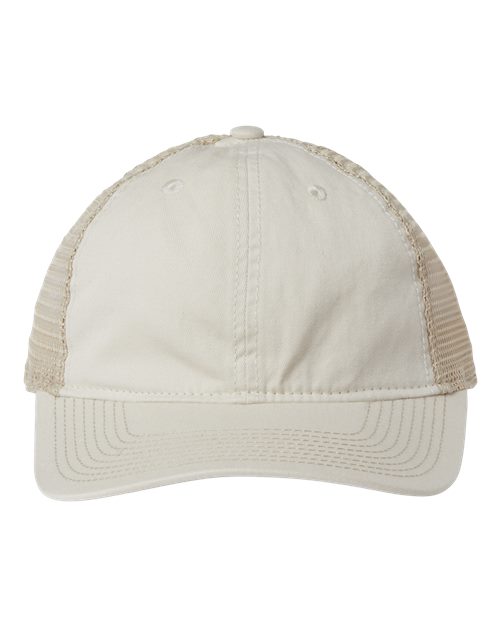 Soft Trucker Cap - Stone/ Khaki Front
