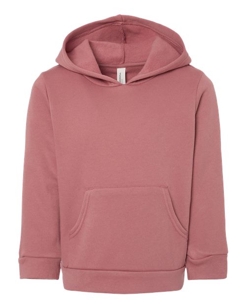 Toddler Sponge Fleece Pullover Hoodie Sweatshirt - Mauve Front