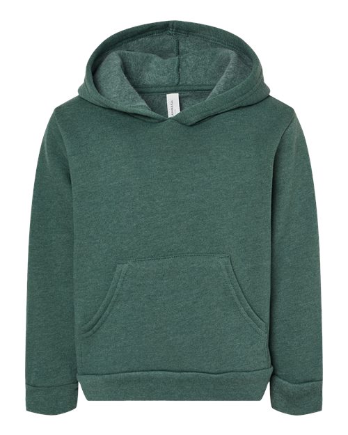 Toddler Sponge Fleece Pullover Hoodie Sweatshirt - Heather Forest Front