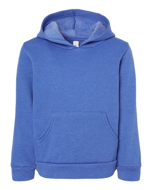 Toddler Sponge Fleece Pullover Hoodie Sweatshirt - Heather True Royal Front