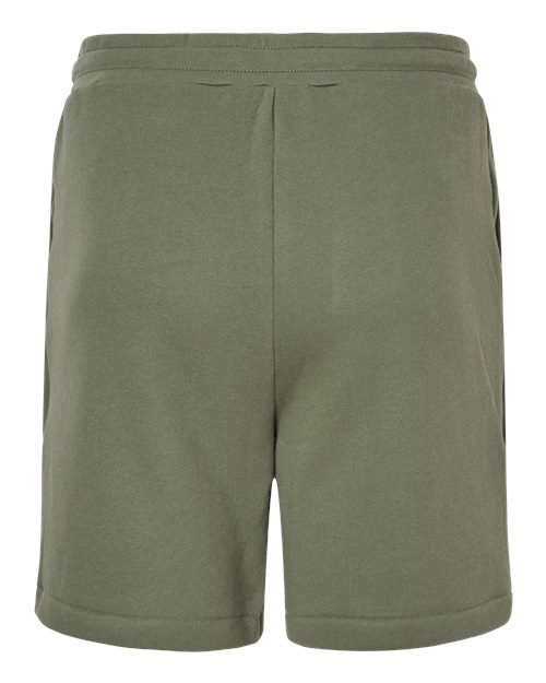 Unisex Sponge Fleece Shorts - Military Green Back