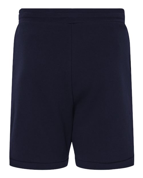 Unisex Sponge Fleece Shorts - Navy Back
