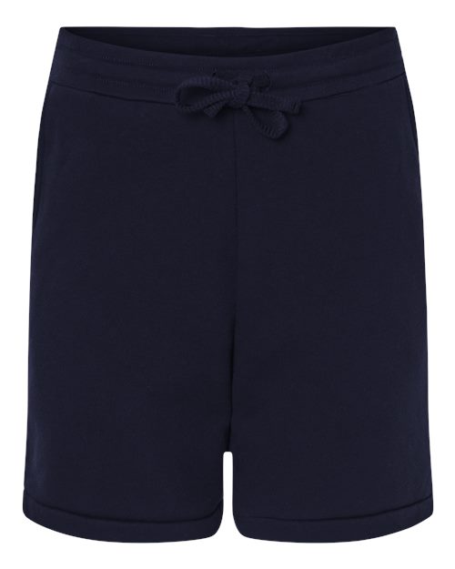 Unisex Sponge Fleece Shorts - Navy Front