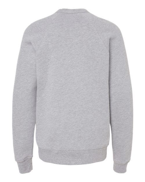 Youth Sponge Fleece Crewneck Sweatshirt - Athletic Heather Back