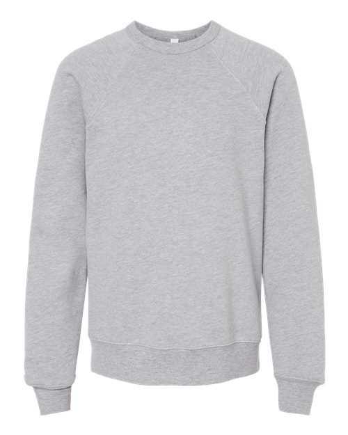 Youth Sponge Fleece Crewneck Sweatshirt - Athletic Heather Front