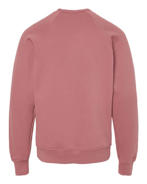 Youth Sponge Fleece Crewneck Sweatshirt - Mauve Back